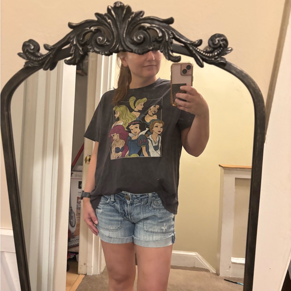 Disney Gray Princess Short Sleeve Tee